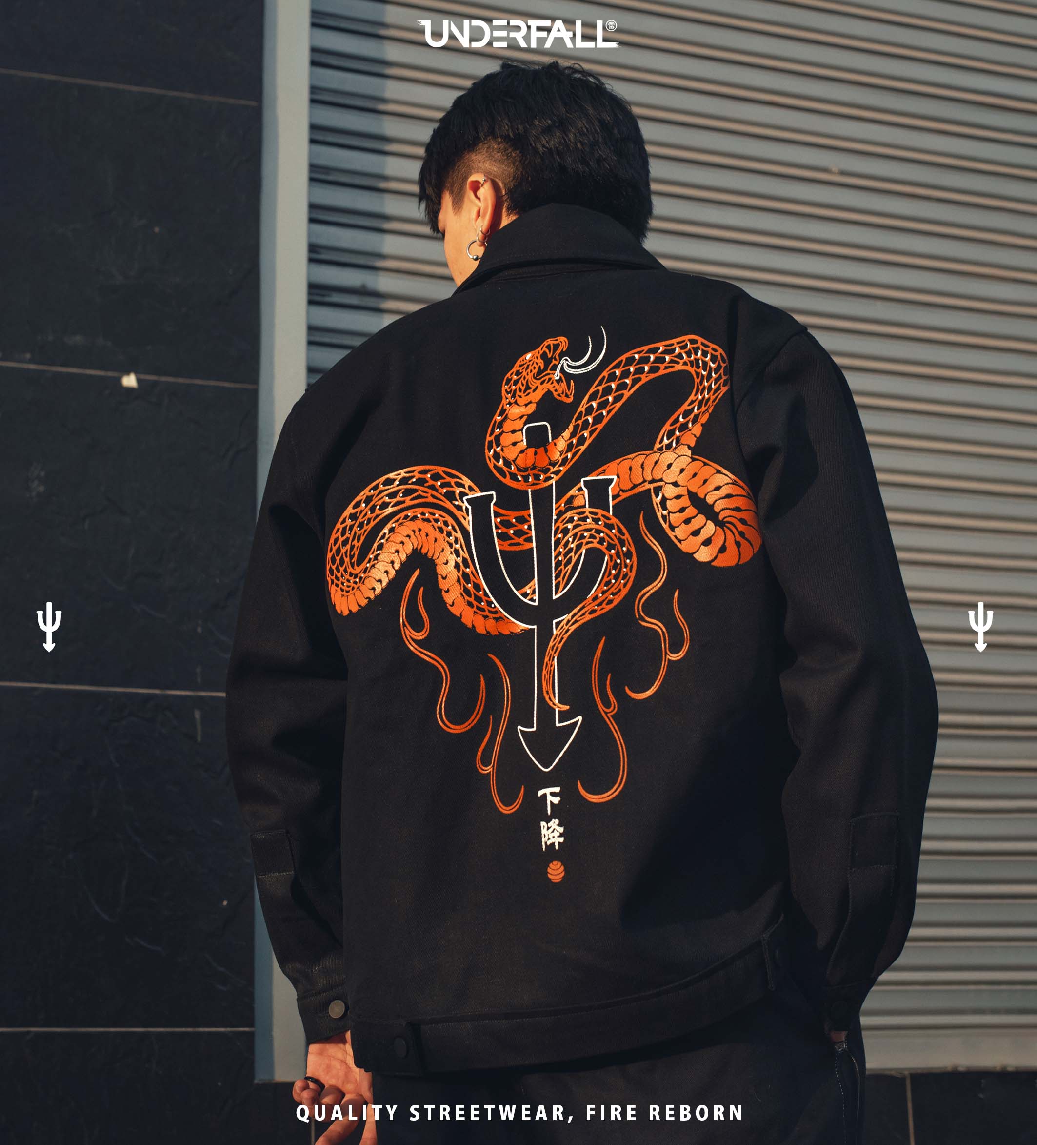 DENIM JACKET / FIRE REBORN